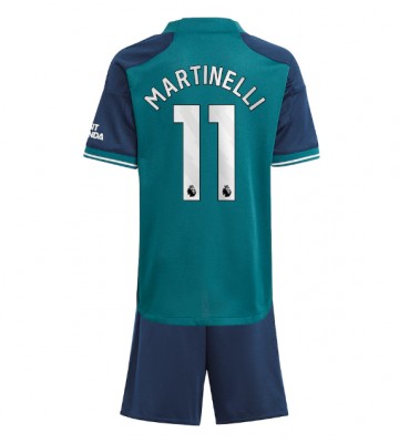 Arsenal Gabriel Martinelli #11 Tredjeställ Barn 2023-24 Kortärmad (+ Korta byxor)